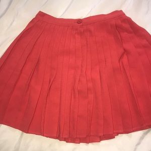 AA PLEATED CORAL SKIRT